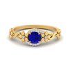 Load image into Gallery viewer, round-sapphire-and-diamond-flower-engagement-ring-in-FD10057RORGSABLANGLE3-NL-YG-GS