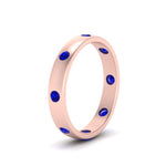 Load image into Gallery viewer, round-sapphire-flush-eternity-wedding-band-in-rose-gold-FD10979ROGSABL-NL-RG.jpg