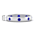 Load image into Gallery viewer, round-sapphire-flush-eternity-wedding-band-in-white-gold-FD10979ROGSABL-NL-WG.jpg