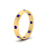 Load image into Gallery viewer, round-sapphire-flush-eternity-wedding-band-in-yellow-gold-FD10979ROGSABL-NL-YG.jpg
