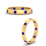 Load image into Gallery viewer, round-sapphire-flush-eternity-wedding-band-in-yellow-gold-FD10979ROGSABL-NL-YG.jpg
