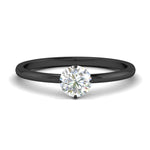 Load image into Gallery viewer, Tulip Round Solitaire Engagement Ring