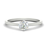 Load image into Gallery viewer, Tulip Round Solitaire Engagement Ring