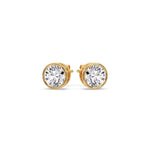Load image into Gallery viewer, Round Cut Stud Bezel Set Earring