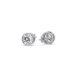 Load image into Gallery viewer, Round Cut Stud Bezel Set Earring
