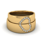 Load image into Gallery viewer, round-white diamond-wedding-band-with-white-diamond-in-14K-yellow-gold-FD1144B-NL-YG.jpg