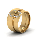 Load image into Gallery viewer, round-white diamond-wedding-band-with-white-diamond-in-14K-yellow-gold-FD1144B-NL-YG.jpg