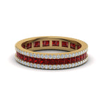 Load image into Gallery viewer, ruby-and-diamond-vintage-band-in-yellow-gold-FDEWB8403BGRUDR-NL-YG