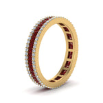 Load image into Gallery viewer, ruby-and-diamond-vintage-band-in-yellow-gold-FDEWB8403BGRUDR-NL-YG