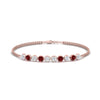 Load image into Gallery viewer, Dual Chain Round Diamond Bar Bracelet