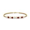 Load image into Gallery viewer, Dual Chain Round Diamond Bar Bracelet