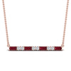Load image into Gallery viewer, ruby-baguette-bar-diamond-necklace-in-FD-PD86790GRUDR-NL-RG
