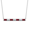 Load image into Gallery viewer, ruby-baguette-bar-diamond-necklace-in-FD-PD86790GRUDR-NL-WG