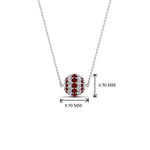 Load image into Gallery viewer, ruby-ball-pendant-0.70-ct-in-FDPD8433GRUDR-NL-WG