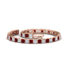 Load image into Gallery viewer, ruby-basket-tennis-11-ct.-square-cut-bracelet-in-rose-gold-FDBRC10450PRGRUDRANGLE4-11.00CT-NL-RG_9131cf11-3d7d-4b77-b72d-db5502bd9723