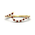 Load image into Gallery viewer, ruby-curved-swirl-wedding-band-in-yellow-gold-fdens7806robgrudr-nl-yg.jpg?v=1759992439