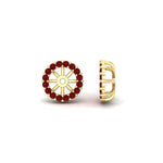Load image into Gallery viewer, ruby-earring-jacket-for-2-carat-round-stud-earrings-in-yellow-gold-fdear11307grudrangle1-0-50ct-nl-yg.jpg