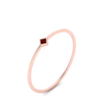 Load image into Gallery viewer, ruby-princess-stackable-ring-band-in-rose-gold-FD9390PRRGRUDR-NL-RG.jpg