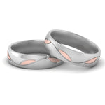 Load image into Gallery viewer, Same Sex Two Tone Wedding Bands