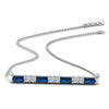 Load image into Gallery viewer, sapphire-baguette-bar-diamond-necklace-in-FD-PD86790GSABL-NL-WG