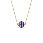 Load image into Gallery viewer, sapphire-ball-pendant-0.70-ct-in-FDPD8433GSABL-NL-YG