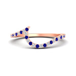 Load image into Gallery viewer, sapphire-curved-swirl-wedding-band-in-rose-gold-fdens7806robgsabl-nl-rg.jpg?v=1759992439