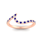 Load image into Gallery viewer, sapphire-curved-swirl-wedding-band-in-rose-gold-fdens7806robgsablangle5-nl-rg.jpg?v=1759992439
