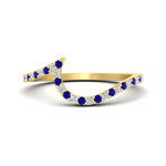 Load image into Gallery viewer, sapphire-curved-swirl-wedding-band-in-yellow-gold-fdens7806robgsabl-nl-yg.jpg?v=1759992439