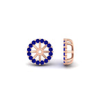 Load image into Gallery viewer, sapphire-earring-jacket-for-2-carat-round-stud-earrings-in-rose-gold-fdear11307gsablangle1-0-50ct-nl-rg.jpg