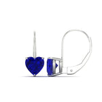 Load image into Gallery viewer, sapphire-heart-solitaire-4-ctw.-Leverback-Earrings-in-white-gold-FDEAR9225HTGSABL-4.00 CT-NL-WG