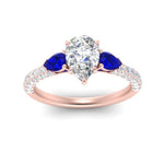 Load image into Gallery viewer, sapphire-pear-accented-3-row-pear-shaped-engagement-ring-in-rose-gold-FD9982PERGSABLANGLE3-NL-RG