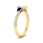 Load image into Gallery viewer, sapphire-pear-accented-3-row-pear-shaped-engagement-ring-in-yellow-gold-FD9982PERGSABLANGLE3-NL-YG