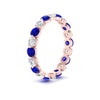 Load image into Gallery viewer, 2 Carat Round Cut Shared Prong Eternity Ring