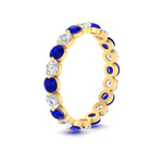 Load image into Gallery viewer, 2 Carat Round Cut Shared Prong Eternity Ring