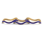 Load image into Gallery viewer, sapphire-waves-pave-eternity-rings-in-yellow-gold-FD124152GSABLANGLE3-NL-YG-GS.jpg
