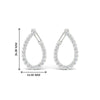 Load image into Gallery viewer, scalloped-diamond-teardrop-front-back-hoop-earrings-in-platinum-fdear11738angle2-nl-wg-hw