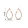 Load image into Gallery viewer, scalloped-diamond-teardrop-front-back-hoop-earrings-in-rose-gold-fdear11738angle2-nl-rg-hw.jpg?v=1776681272