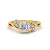 Load image into Gallery viewer, sculpted-leaf-asscher-cut-diamond-ring-in-yellow-gold-FD10962ASR-NL-YG