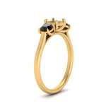 Load image into Gallery viewer, semi-mount-3-stone-trellis-black-diamond-engagement-ring-in-yellow-gold-FD-10768SMR-1.50CTGBLACKANGLE2-NL-YG