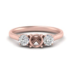 Load image into Gallery viewer, semi-mount-3-stone-trellis-diamond-engagement-ring-in-rose-gold-FD-10768SMR-1.50CT-NL-RG