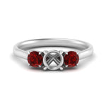 Load image into Gallery viewer, semi-mount-3-stone-trellis-ruby-engagement-ring-in-white-gold-FD-10768SMR-1.50CTGRUDR-NL-WG