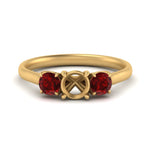 Load image into Gallery viewer, semi-mount-3-stone-trellis-ruby-engagement-ring-in-yellow-gold-FD-10768SMR-1.50CTGRUDR-NL-YG
