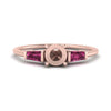 Load image into Gallery viewer, semi-mount-bar-baguette-3-stone-pink-sapphire-engagement-ring-in-rose-gold-FDENS100SMRGSADRPI-NL-RG