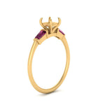 Load image into Gallery viewer, semi-mount-bar-baguette-3-stone-pink-sapphire-engagement-ring-in-FDENS100SMRGSADRPI-NL-YG