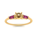Load image into Gallery viewer, semi-mount-bar-baguette-3-stone-pink-sapphire-engagement-ring-in-FDENS100SMRGSADRPI-NL-YG