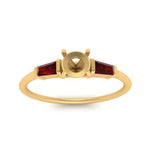 Load image into Gallery viewer, semi-mount-bar-baguette-3-stone-ruby-engagement-ring-in-FDENS100SMRGRUDR-NL-YG