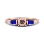 Load image into Gallery viewer, semi-mount-bar-baguette-3-stone-sapphire-engagement-ring-in-FDENS100SMRGSABL-NL-RG