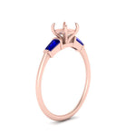 Load image into Gallery viewer, semi-mount-bar-baguette-3-stone-sapphire-engagement-ring-in-FDENS100SMRGSABL-NL-RG