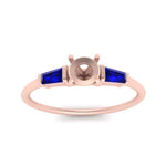Load image into Gallery viewer, semi-mount-bar-baguette-3-stone-sapphire-engagement-ring-in-FDENS100SMRGSABL-NL-RG