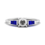 Load image into Gallery viewer, semi-mount-bar-baguette-3-stone-sapphire-engagement-ring-in-FDENS100SMRGSABL-NL-WG
